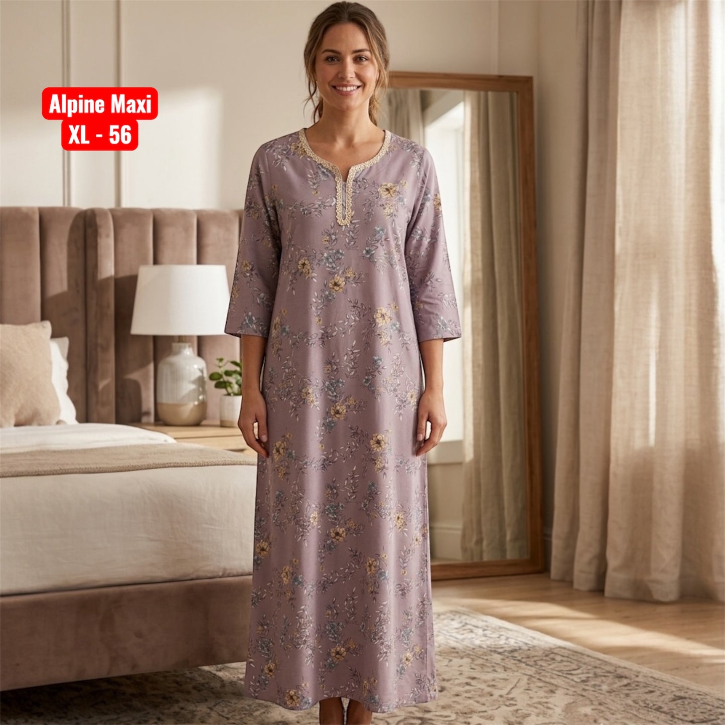 Alpine Maxi - Lace Neck