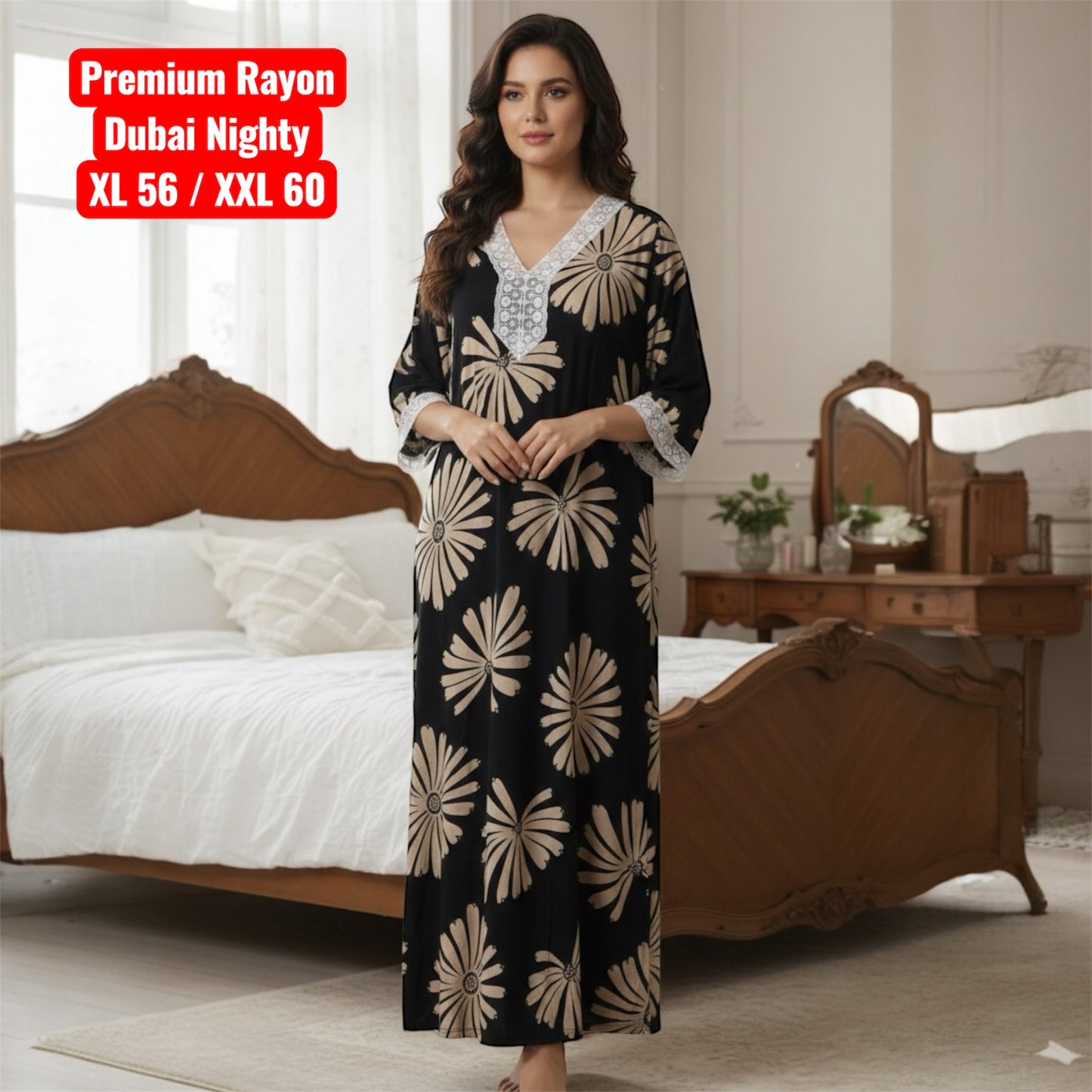 Premium Rayon Dubai Nighty