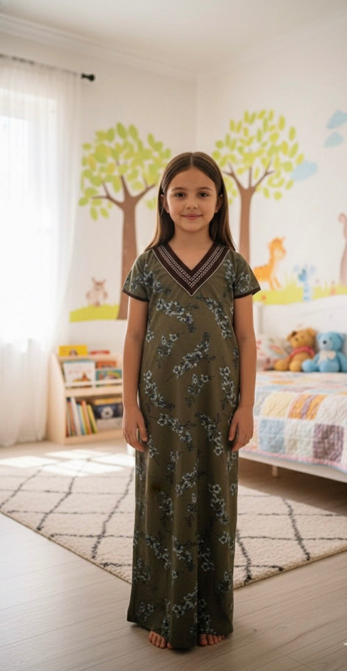 Kids v Neck Baniyan Nighty