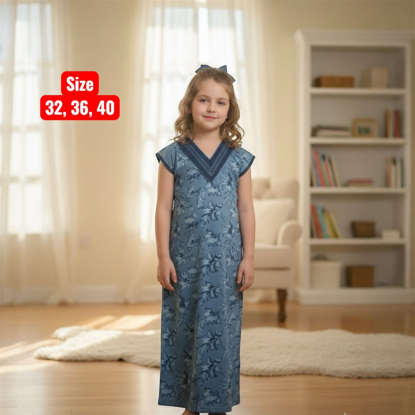 Kids v Neck Baniyan Nighty