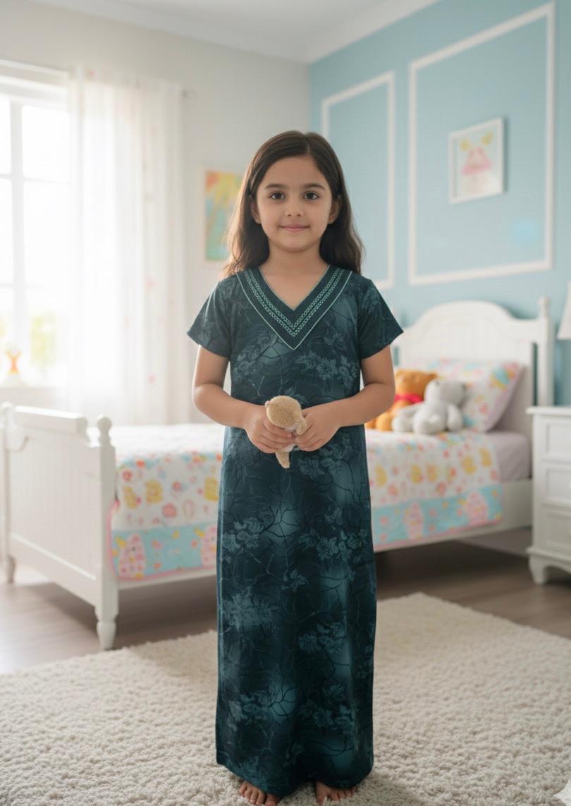 Kids v Neck Baniyan Nighty
