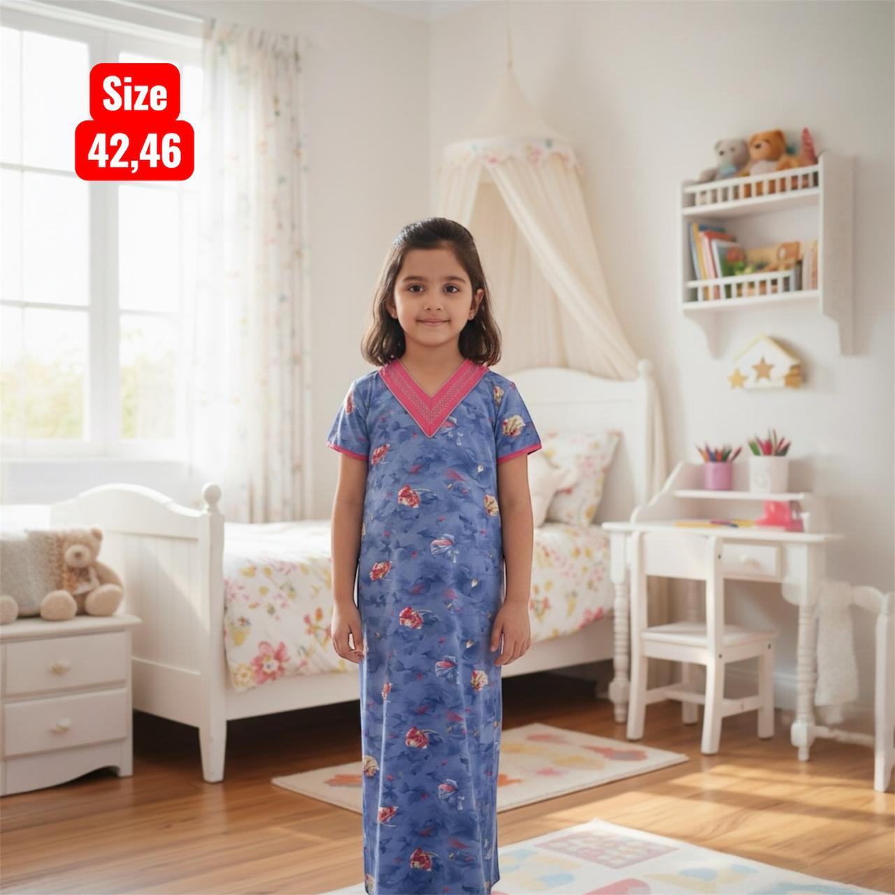 Kids v Neck Baniyan Nighty