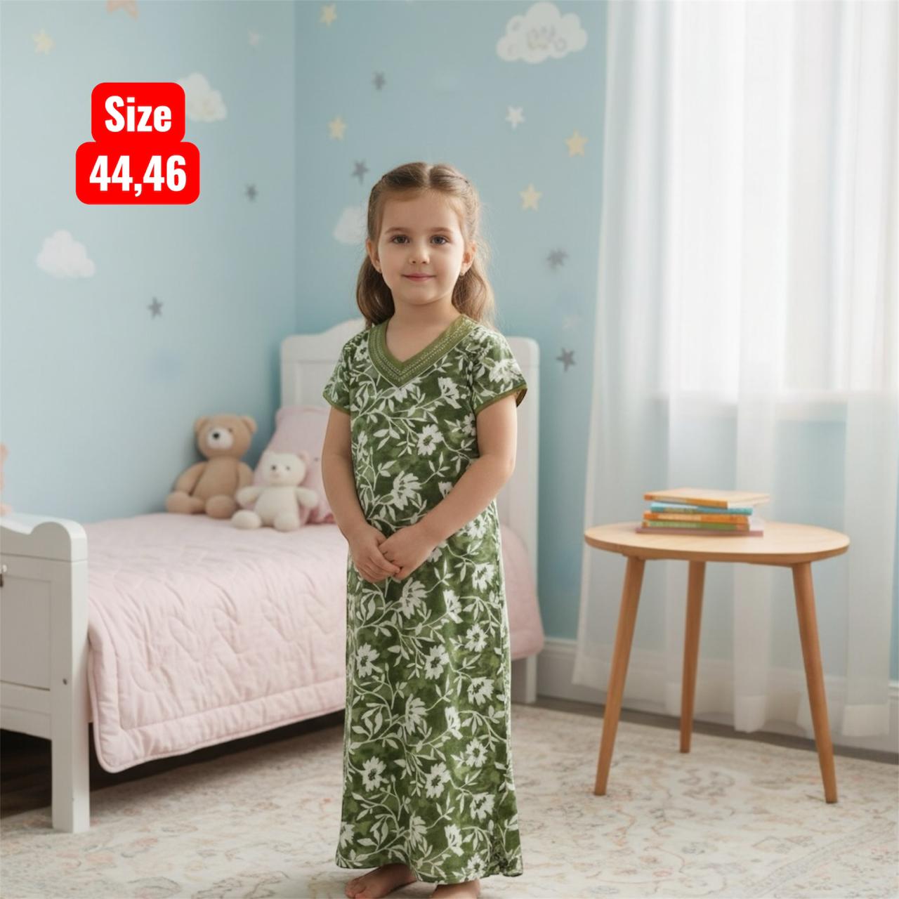 Kids v Neck Baniyan Nighty