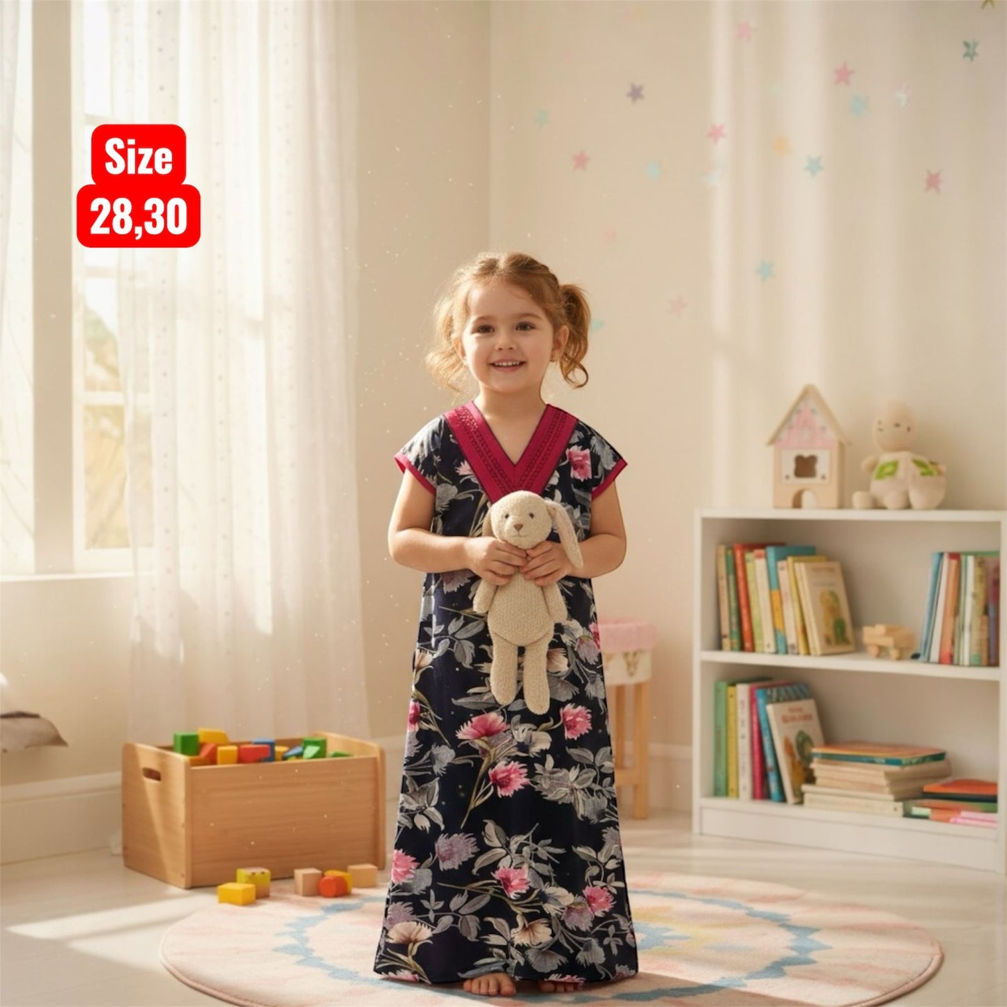 Kids v Neck Baniyan Nighty
