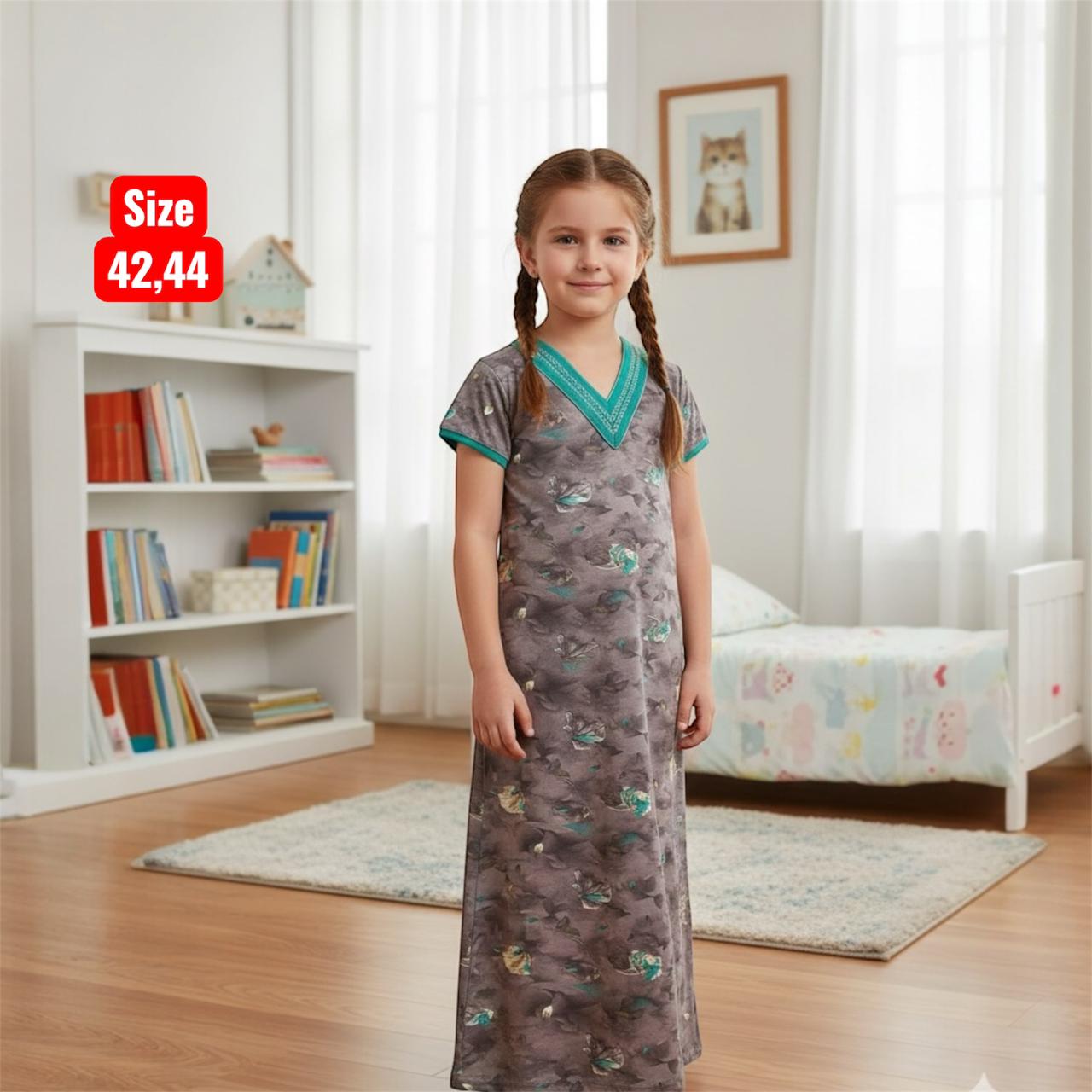 Kids v Neck Baniyan Nighty