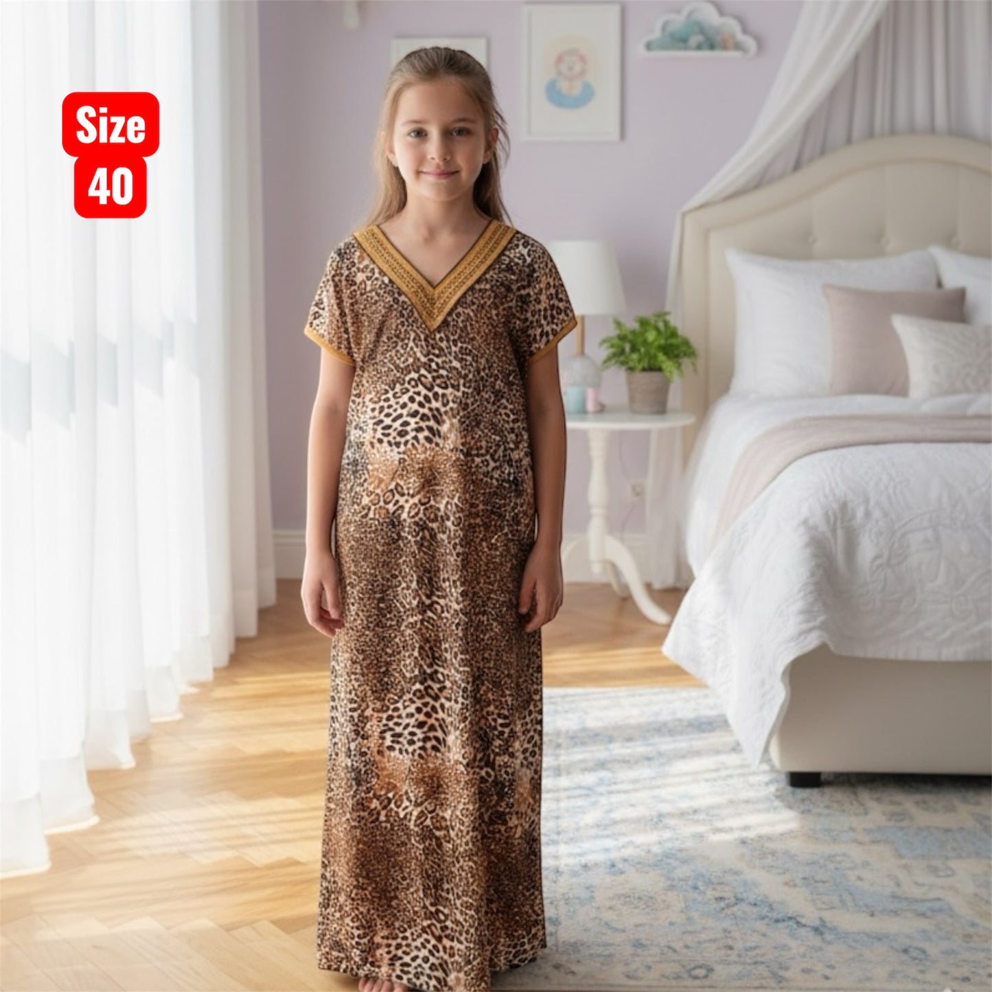 Kids v Neck Baniyan Nighty