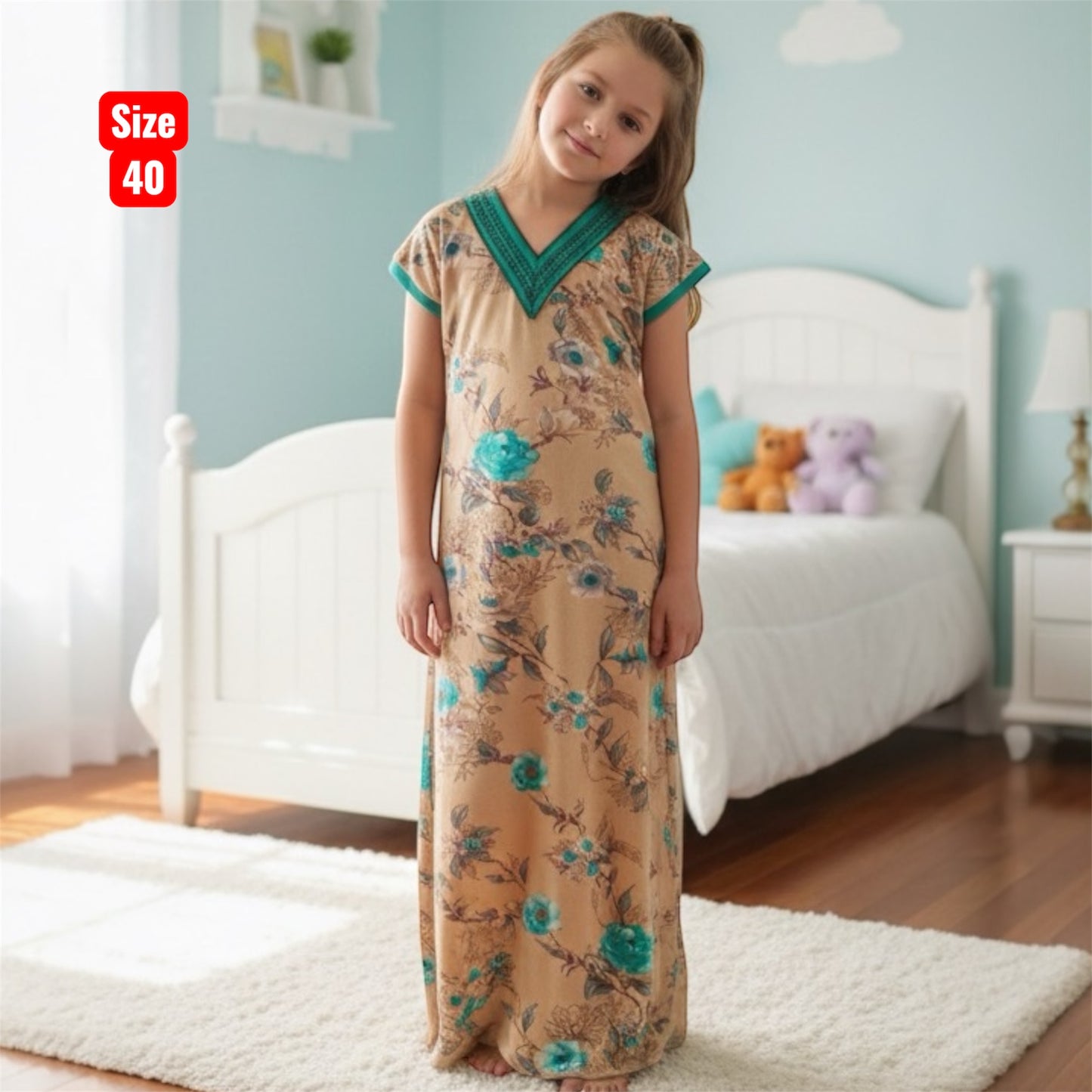 Kids v Neck Baniyan Nighty