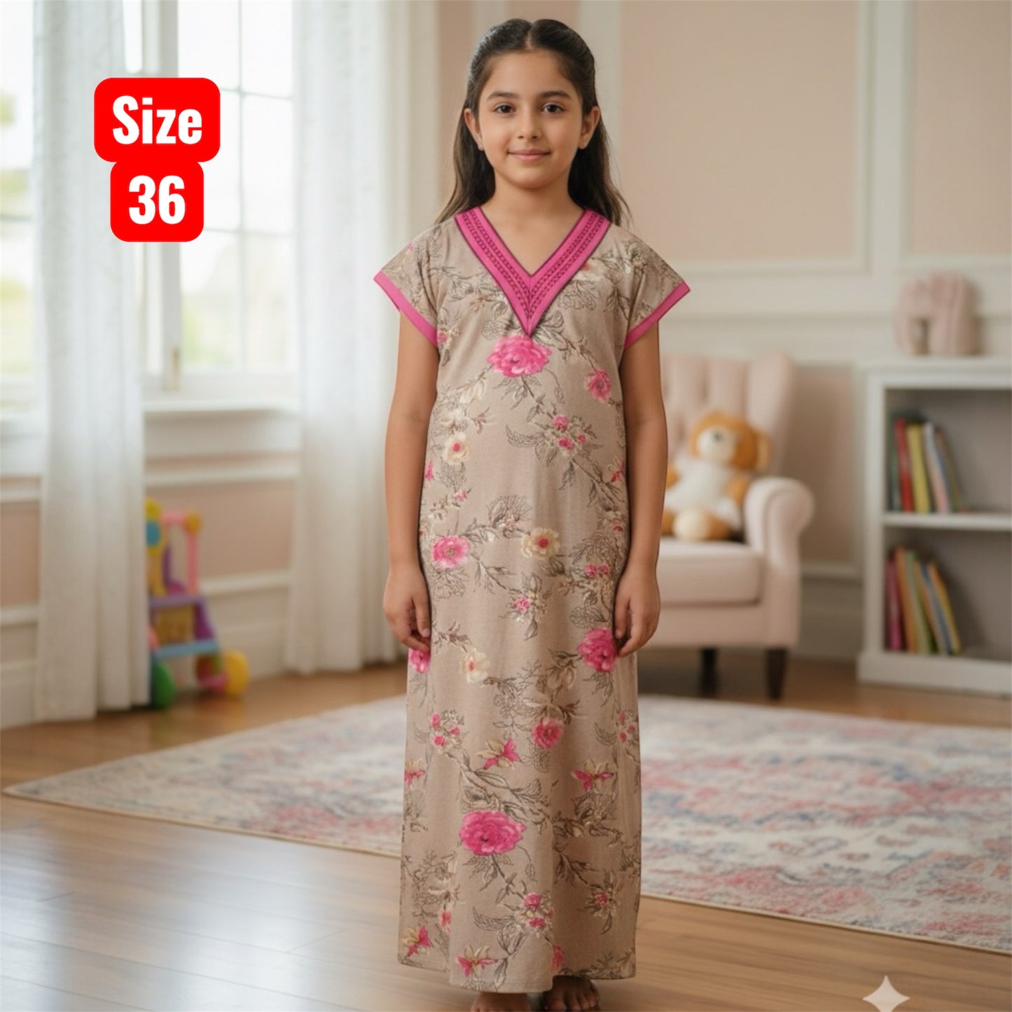 Kids v Neck Baniyan Nighty