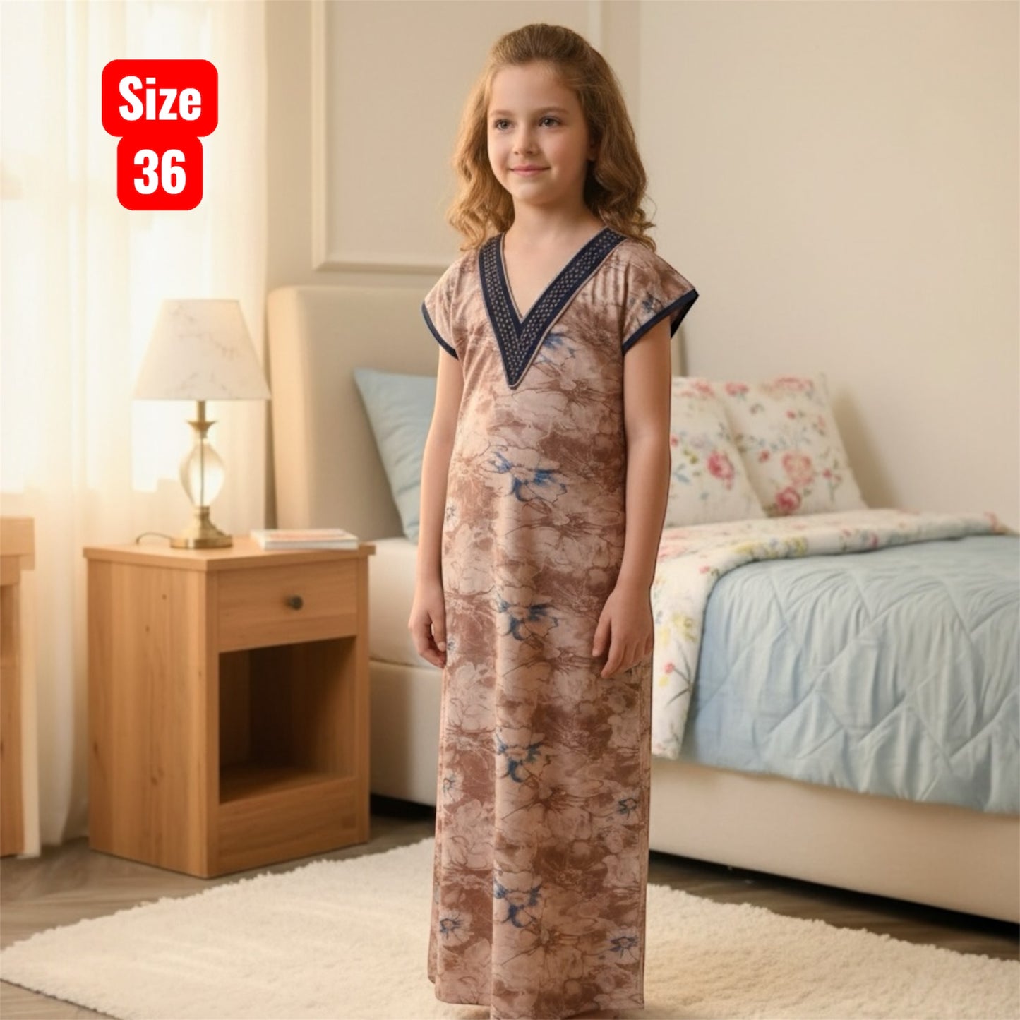 Kids v Neck Baniyan Nighty