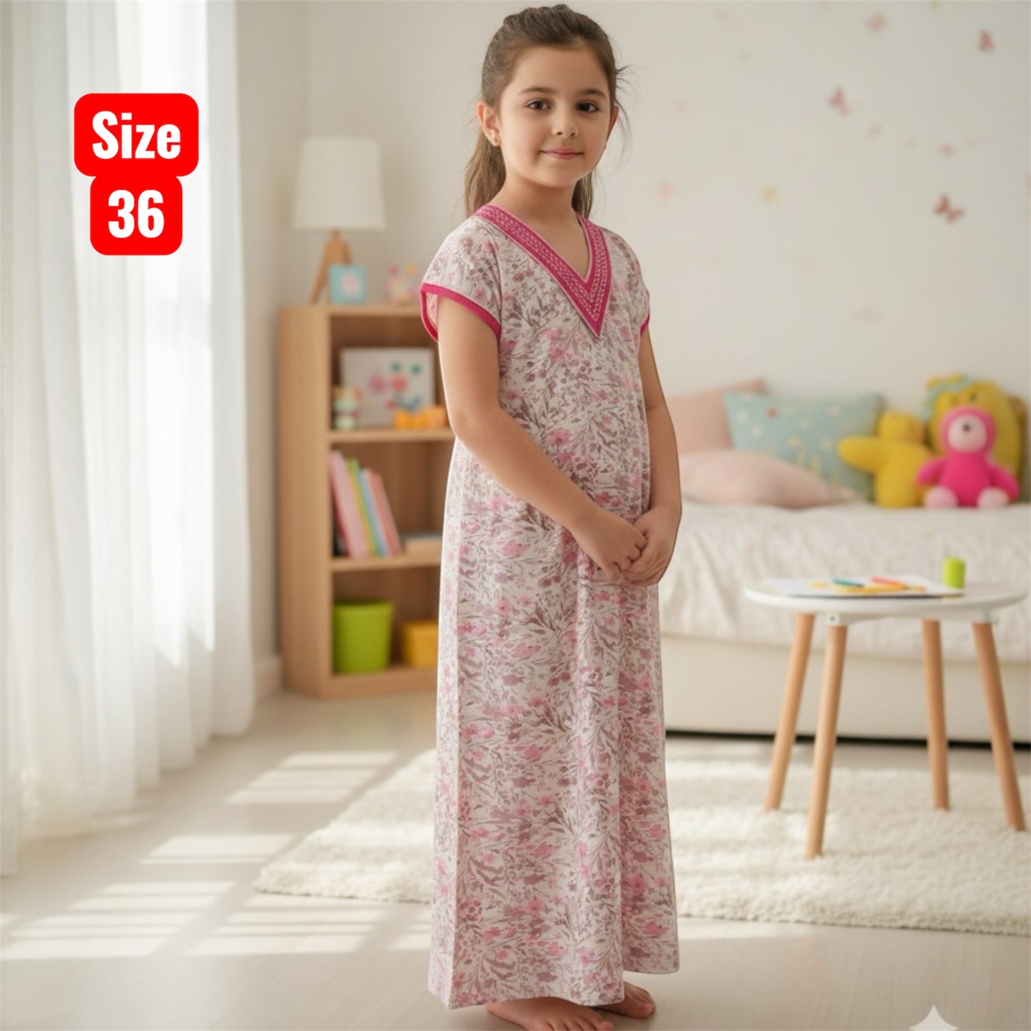 Kids v Neck Baniyan Nighty