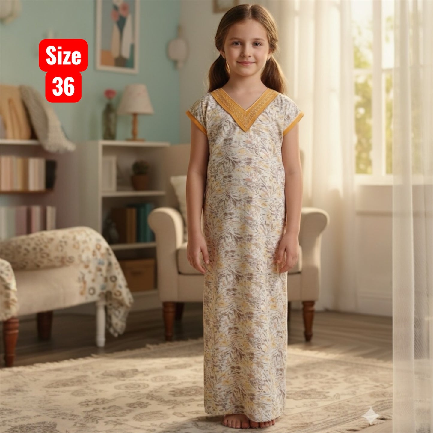 Kids v Neck Baniyan Nighty