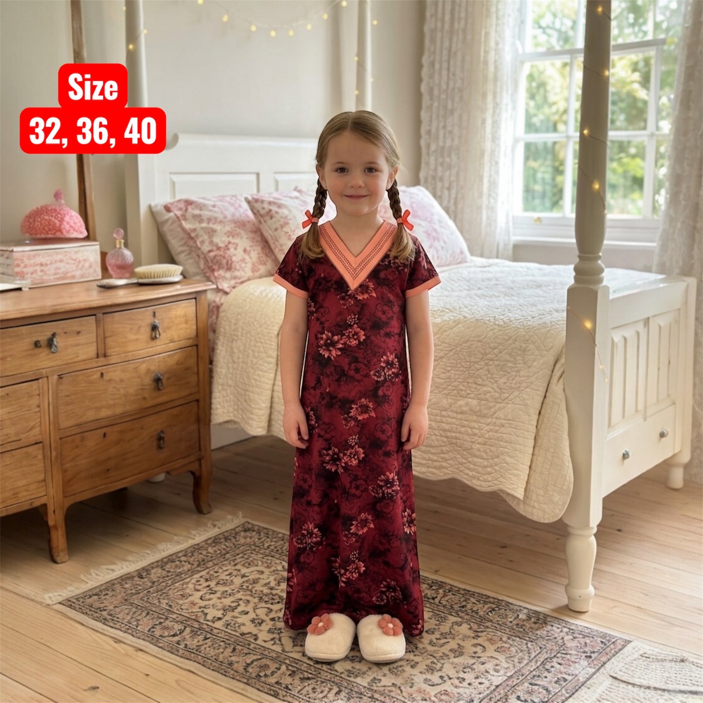 Kids v Neck Baniyan Nighty