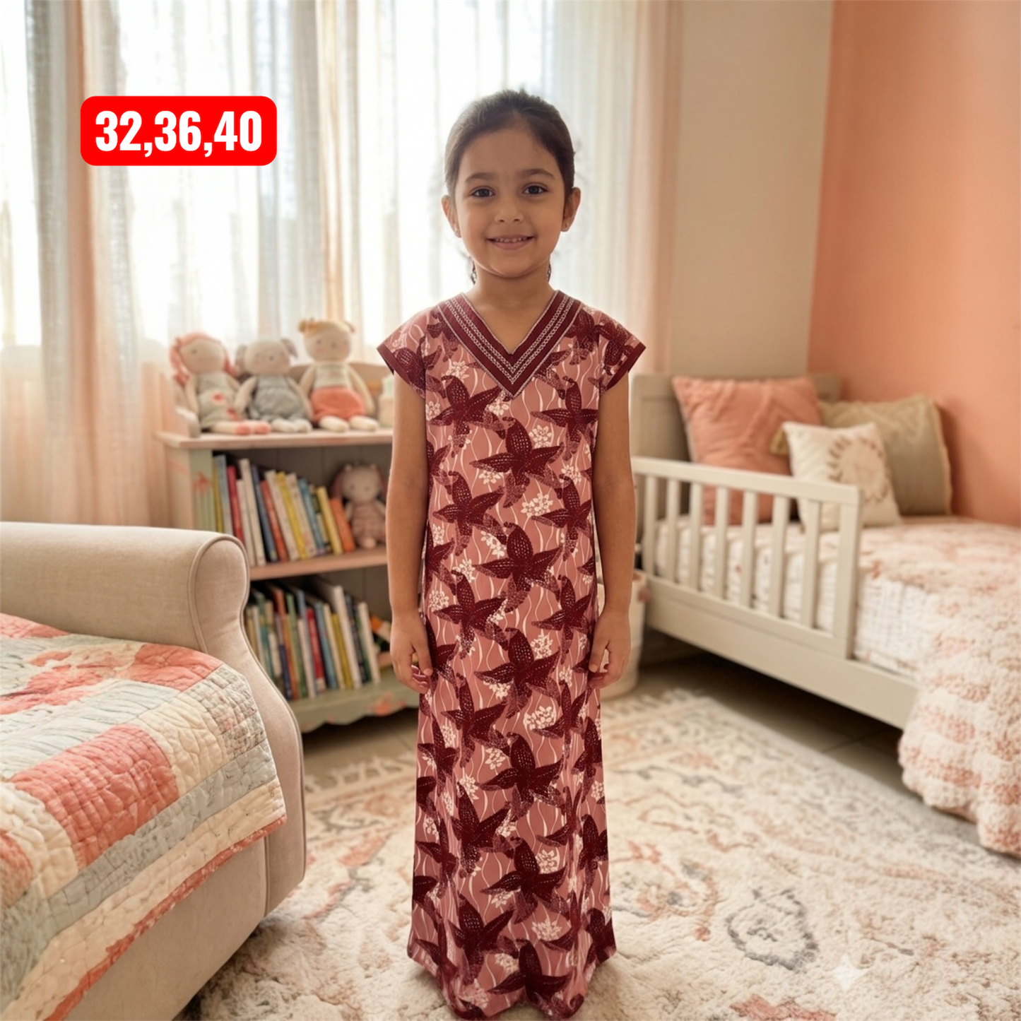 Kids v Neck Baniyan Nighty