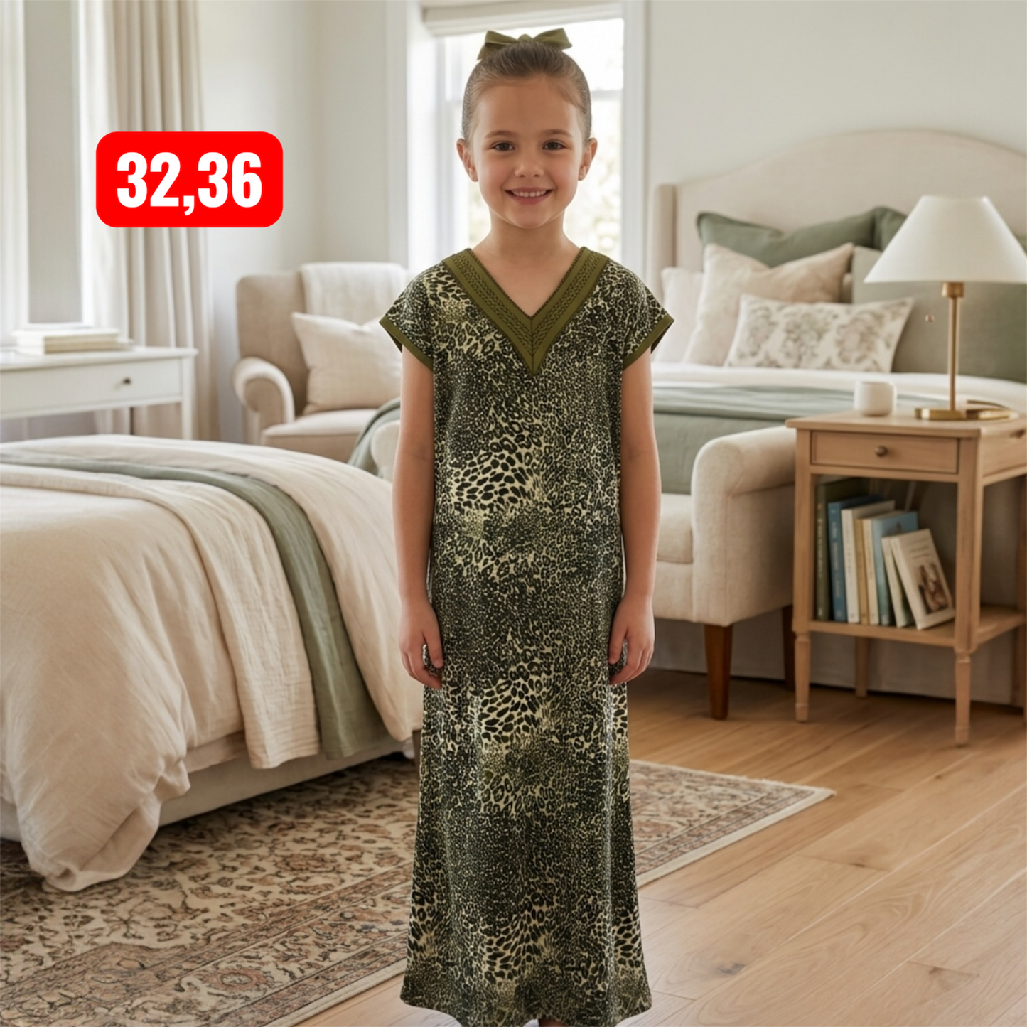 Kids v Neck Baniyan Nighty