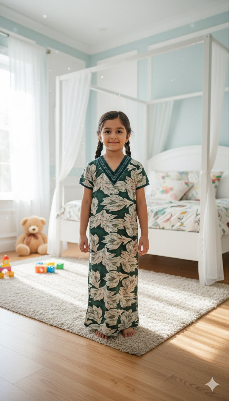 Kids v Neck Baniyan Nighty