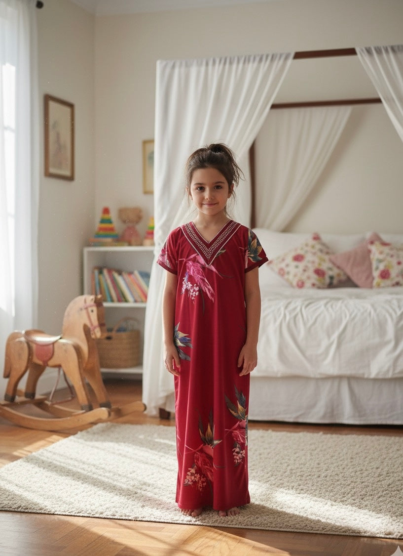 Kids v Neck Baniyan Nighty