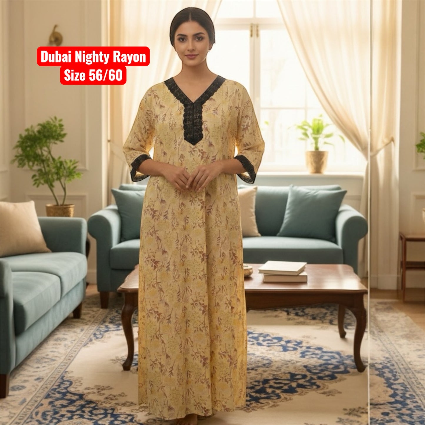 Premium Rayon Dubai Nighty