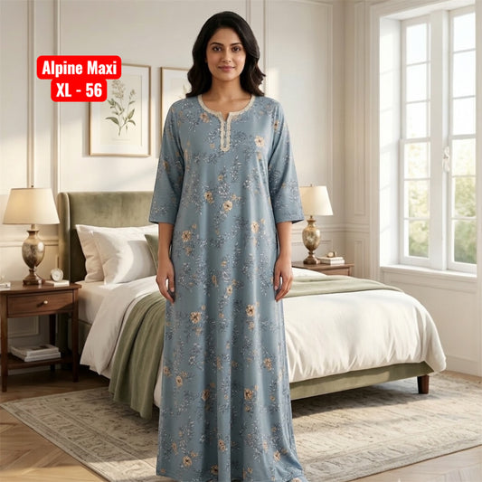 Alpine Maxi -  Lace Neck
