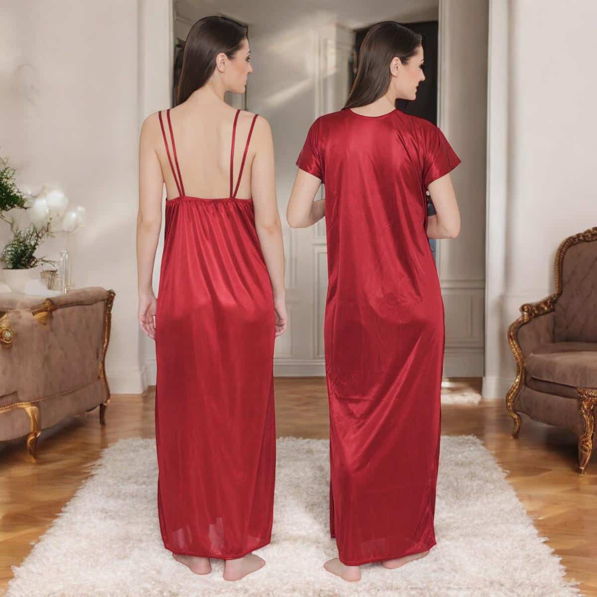 Long Nighty With Robe 2 pcs