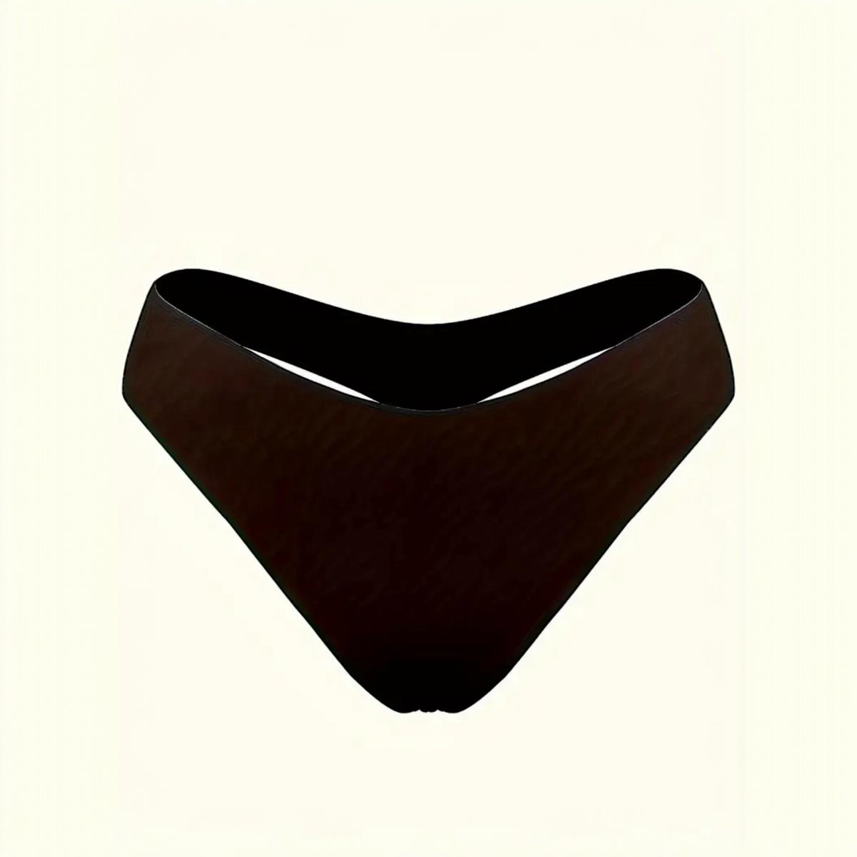 Letter Pattern Simple Design Low-Rise Panties