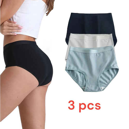 3Pcs Comfy Seamless Cotton Briefs