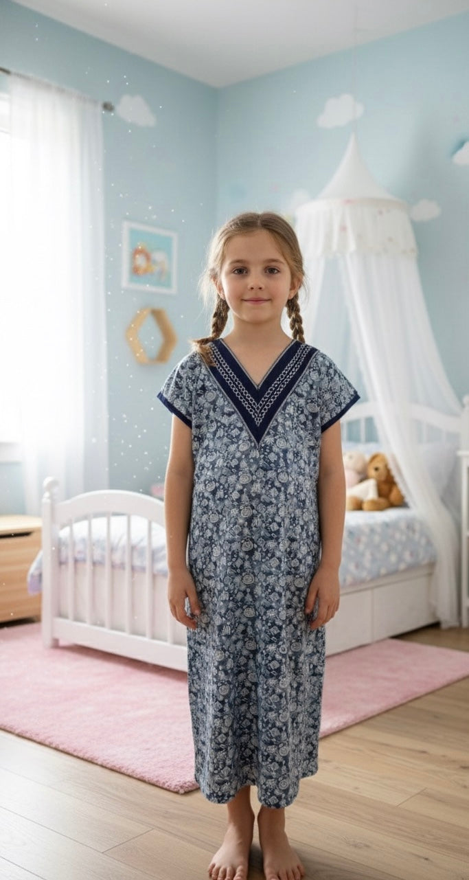 Kids v Neck Baniyan Nighty