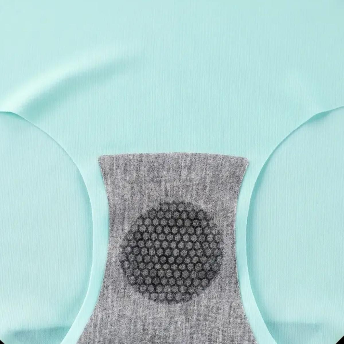 3pcs Seamless Solid Briefs, Comfy & Breathable Stretchy Intimates Panties.